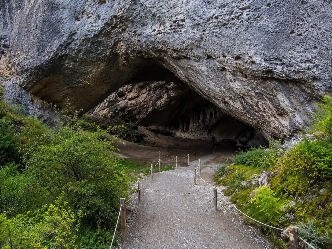 Inside the Milodón Cave near Puerto Natales