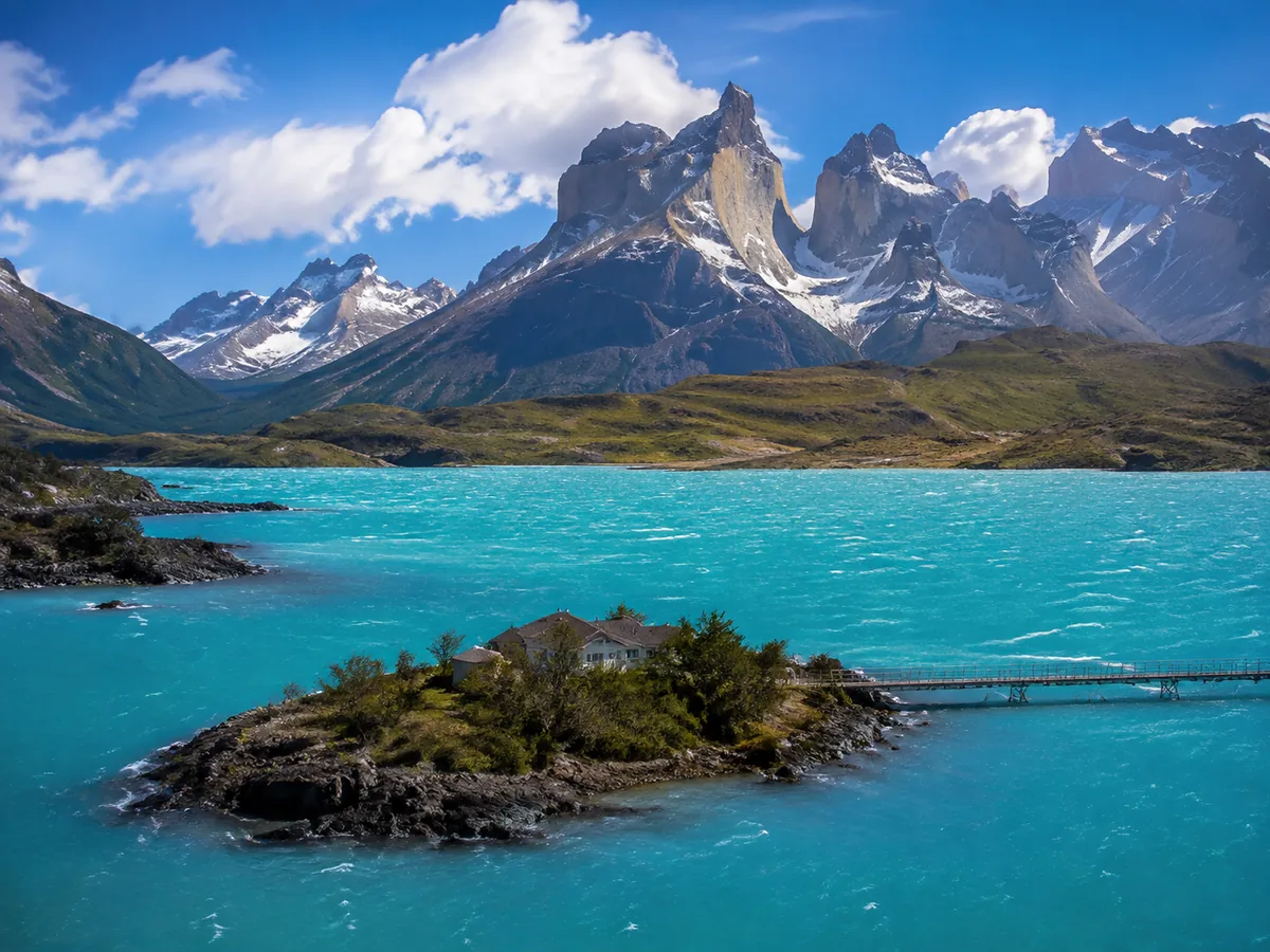 The Paine massif across Lago Pehoé